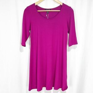 NWT Eileen Fisher Scoop Neck Viscose Tunic Cerse XS